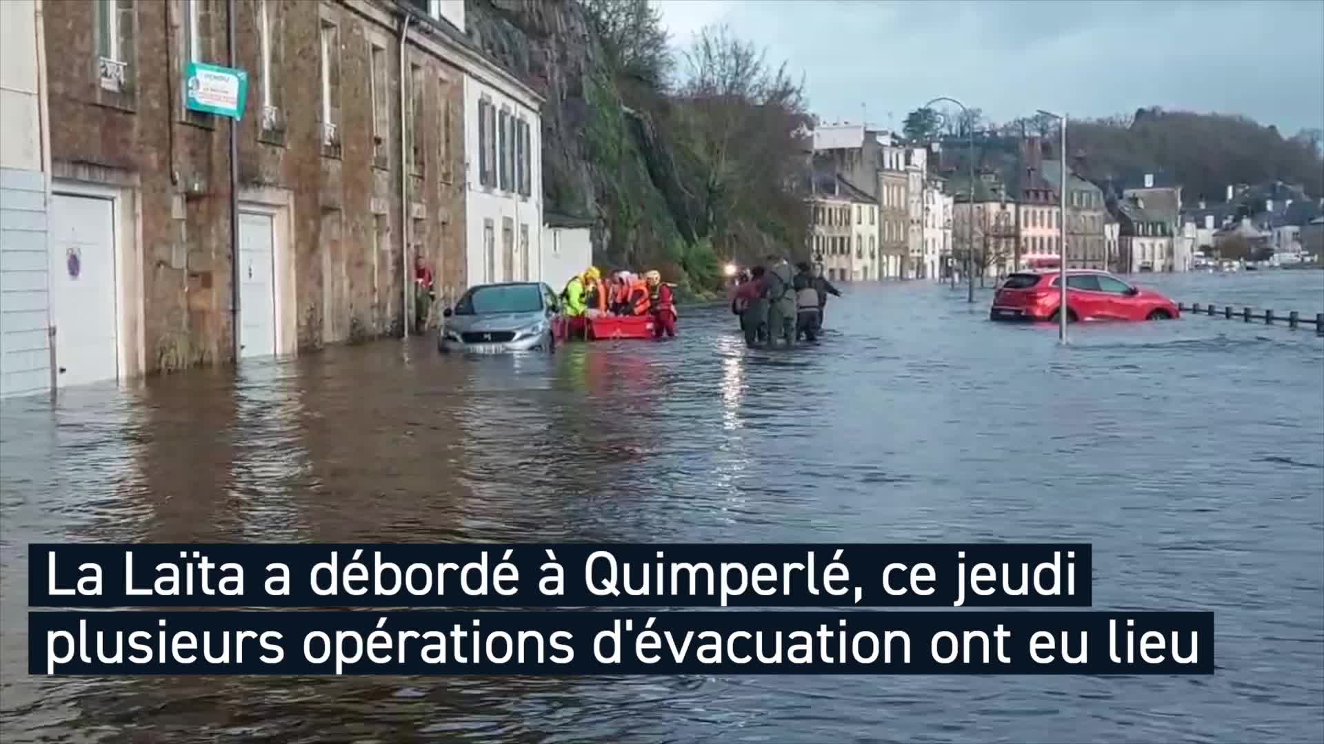 « Les objets flottaient dans la chambre » : préparée, et pourtant surprise, Quimperlé s'est réveillée les pieds dans l'eau