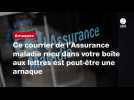 VIDEO. Ce courrier de l'Assurance maladie reçu dans votre boîte aux lettres est peut-être une arnaque