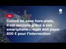 VIDEO. Coincé en zone hors-piste, il est secouru grâce à son smartphone... mais doit payer 800 ¬ pour l'intervention