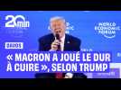 « Emmanuel Macron a joué le dur à cuire », estime Donald Trump à Davos