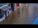 VIDÉO. Tempête Ingrid en Bretagne : à Vannes, la place du Poids Public les pieds dans l'eau