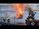 Sélestat : incendie impressionnant chez HK Automobile