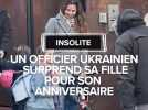 Un officier ukrainien surprend sa fille à Toulouse pour son anniversaire