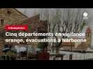 VIDEO. Intempéries : cinq départements en vigilance orange, évacuations à Narbonne