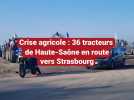 Crise agricole : 36 tracteurs de Haute-Saône en route vers Strasbourg