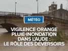 Vigilance orange pluie-inondation dans l'Aude : le rôle des déversoirs.