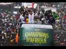 CAN 2025 : les joueurs sénégalais accueillis en héros à Dakar