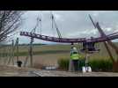 VIDÉO. Grande nouveauté 2026 du parc d'attractions Festyland, le roller coaster Valkyrie prend forme près de Caen