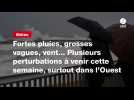 VIDÉO. Fortes pluies, grosses vagues, vent... Plusieurs perturbations à venir cette semaine, surtout dans l'Ouest