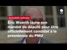 VIDÉO. Éric Woerth lâche son mandat de député pour être officiellement candidat à la présidence du PMU