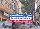 Amine Kessaci, figure de la lutte contre le narcotrafic, en soutien du candidat socialiste David Fournier à Avignon