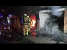 Des garages en feu à Châtelineau la nuit du 6 au 7 mars 2026
