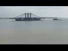 VIDÉO. Le tablier du pont Anne-de-Bretagne de Nantes arrivant à Saint-Nazaire