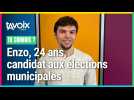 Enzo, 24 ans, est candidat aux élections municipales à Arras