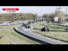 VIDÉO. Une centaine de tracteurs bloquent une partie de l'autoroute A87 au sud d'Angers
