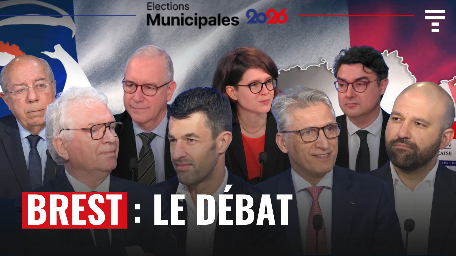 Municipales 2026 à Brest : revivez le débat entre les candidats sur le plateau de Tébéo
