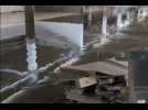 La vidéo de l'inondation du parking du futur CHU de Nantes le 23 février 2026