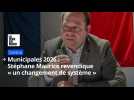 Municipales 2026 : à Cambrai, Stéphane Maurice revendique « un changement de système »