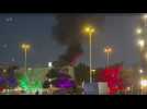 Une vidéo montre un incendie près du consulat américain de Dubaï après une attaque de drone