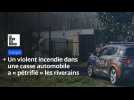 Un violent incendie dans une casse automobile a « pétrifié » les riverains à Crespin