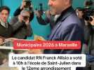 À Marseille, le candidat RN Franck Allisio a voté