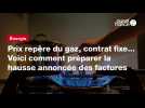 VIDÉO. Prix repère du gaz, contrat fixe... Voici comment préparer la hausse annoncée des factures
