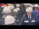 VIDÉO. Porte-avions nouvelle génération : Emmanuel Macron est arrivé sur le site de Naval group à Nantes-Indret