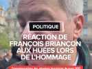 Réaction de François Briançon aux hués lors la commémoration des attentats de Toulouse