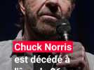L'acteur Chuck Norris est décédé à l'âge de 86 ans