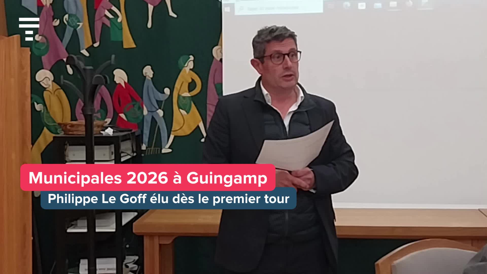 À Guingamp, Philippe Le Goff réélu dès le premier tour