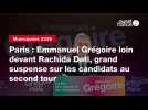 VIDEO. Municipales 2026 à Paris. Emmanuel Grégoire loin devant Rachida Dati, grand suspense sur les candidats au second tour