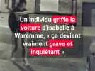 Isabelle a été victime de griffes volontaires sur sa voiture, tout a été filmé.
