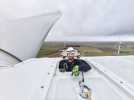 Liéramont : en direct du «meilleur bureau du monde» en haut de l'éolienne