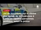 VIDEO. Jet de nourriture sur la vitrine des joyaux de la Couronne à Londres : quatre personnes arrêtées, selon la police