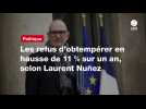 VIDÉO. Les refus d'obtempérer en hausse de 11 % sur un an, selon Laurent Nuñez
