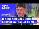En Australie, un adolescent de 13 nage 4 heures pour sauver sa famille perdue en mer