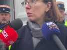 Amélie de Montchalin, ministre de l'Action et des Comptes publics, au port de Dunkerque pour parler de la lutte contre le narcotrafic