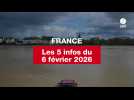 VIDEO. Les 5 infos France du 6 février 2026