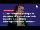 VIDEO. « C'est la bataille politique la plus dure et la plus importante de notre vie », affirme l'Écologiste Marine Tondelier