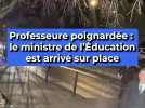 Professeure poignardée : le ministre de l'Éducation est arrivé sur place