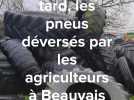 Trois semaines plus tard, les pneus déversés par les agriculteurs à Beauvais sont toujours là