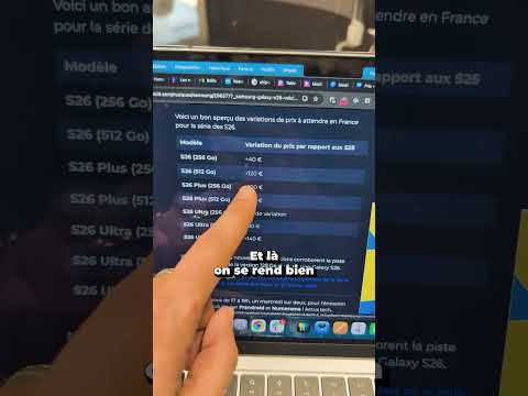 Les prix des Samsung Galaxy S26 en France #s26 #s26ultra #samsung #prix #shorts