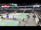 VIDÉO. Un avant-goût du Palais des sports de Caen en configuration badminton avant les championnats de France