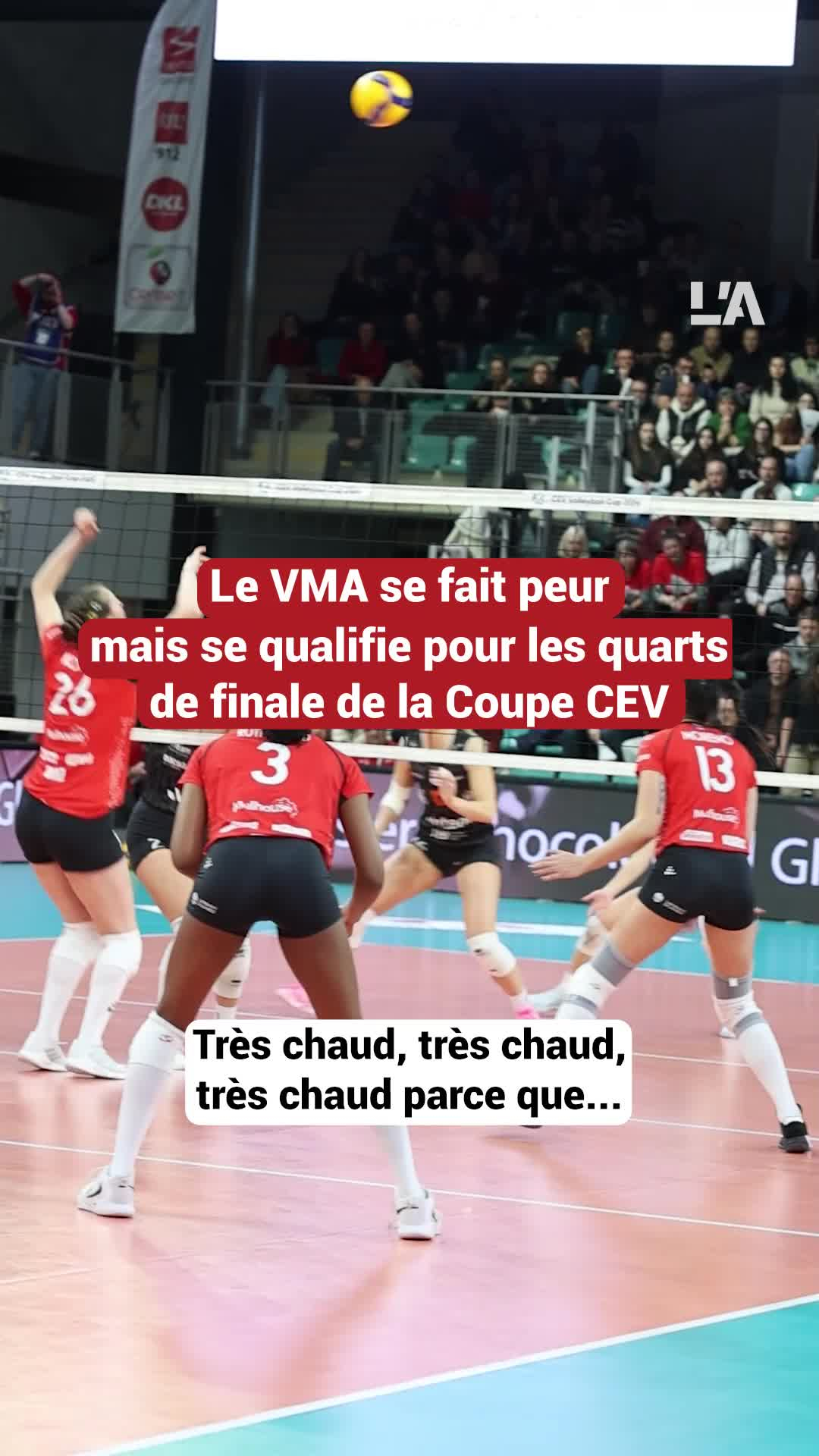 Le Volley Mulhouse Alsace se qualifie pour les quarts de finale de la Coupe CEV au bout du suspense
