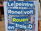 Le peintre Ronel voit Rouen en trois dimensions.