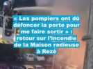 VIDEO. Avant son évacuation, un habitant de 83 ans filme l'intervention des pompiers dans ce bâtiment en feu