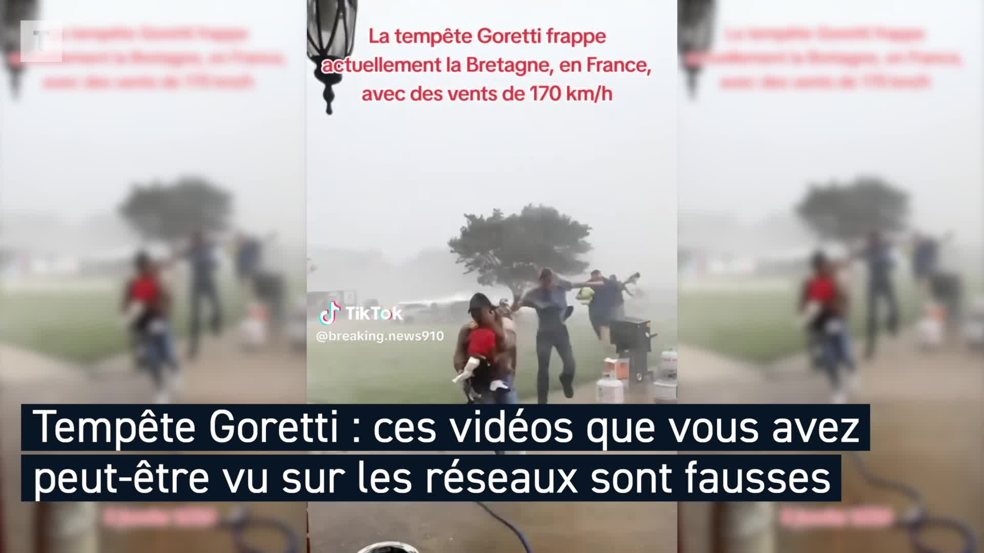 Tempête Goretti : attention à ces fausses vidéos qui circulent sur les réseaux sociaux !