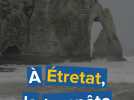 La tempête Giretti fait des dégâts à Etretat