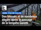 Blessés, arbres tombés, coupures d'électricité : la tempête Goretti a frappé le Nord - Pas-de-Calais