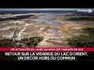 Retour sur la vidange du lac d'Orient en 2025, un décor hors du commun